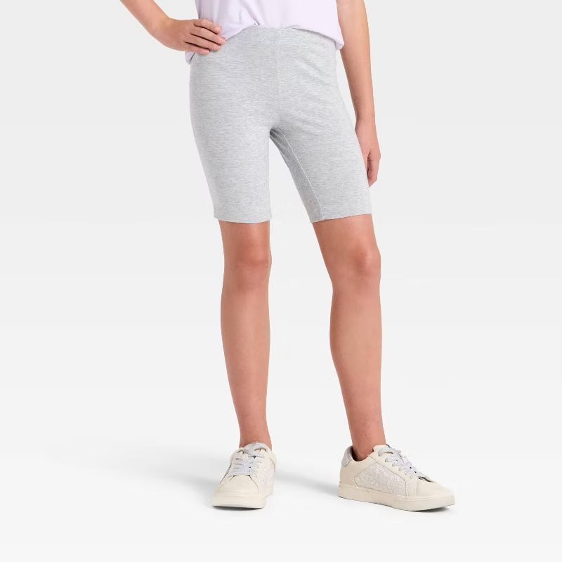 Girls' Bike Shorts - Cat & Jack™ Heather Gray