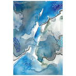 Subtle Blues // Frameless Printed Tempered Art Glass (Subtle Blues I + II)