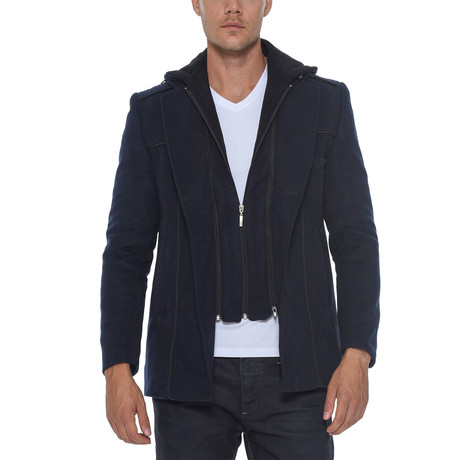 Shasta Overcoat // Dark Blue (X-Large)