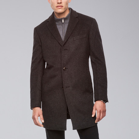 St-Paul Wool + Cashmere Heritage Overcoat // Slate Gray (US: 38R)