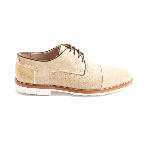 Battaglin Lace-Up Dress Shoes // Beige Suede (Euro 42)