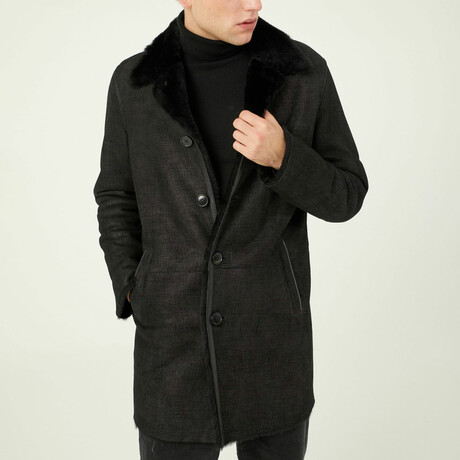 Cole Shearling Coat // Black (5XL)