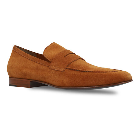 The Broker Waterproof Suede Penny Loafer // Ginger (US Men's Size 9.5)