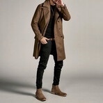 Double-Breasted Overcoat // Brown (L)