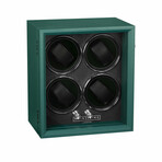 Oxford Guardian // 4-Slot Watch Winder // Green