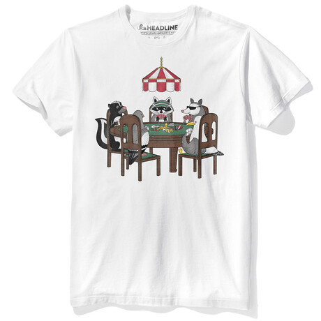 Trash Animal Poker T-Shirt // White (S)
