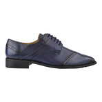 Kazma // Leather Oxfords // Navy (UK: 8.5)