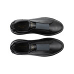 Lucas Laceless Leather Sneaker // Black (UK: 10)