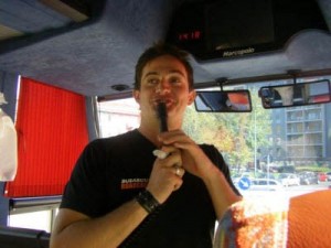 Working as a tour guide