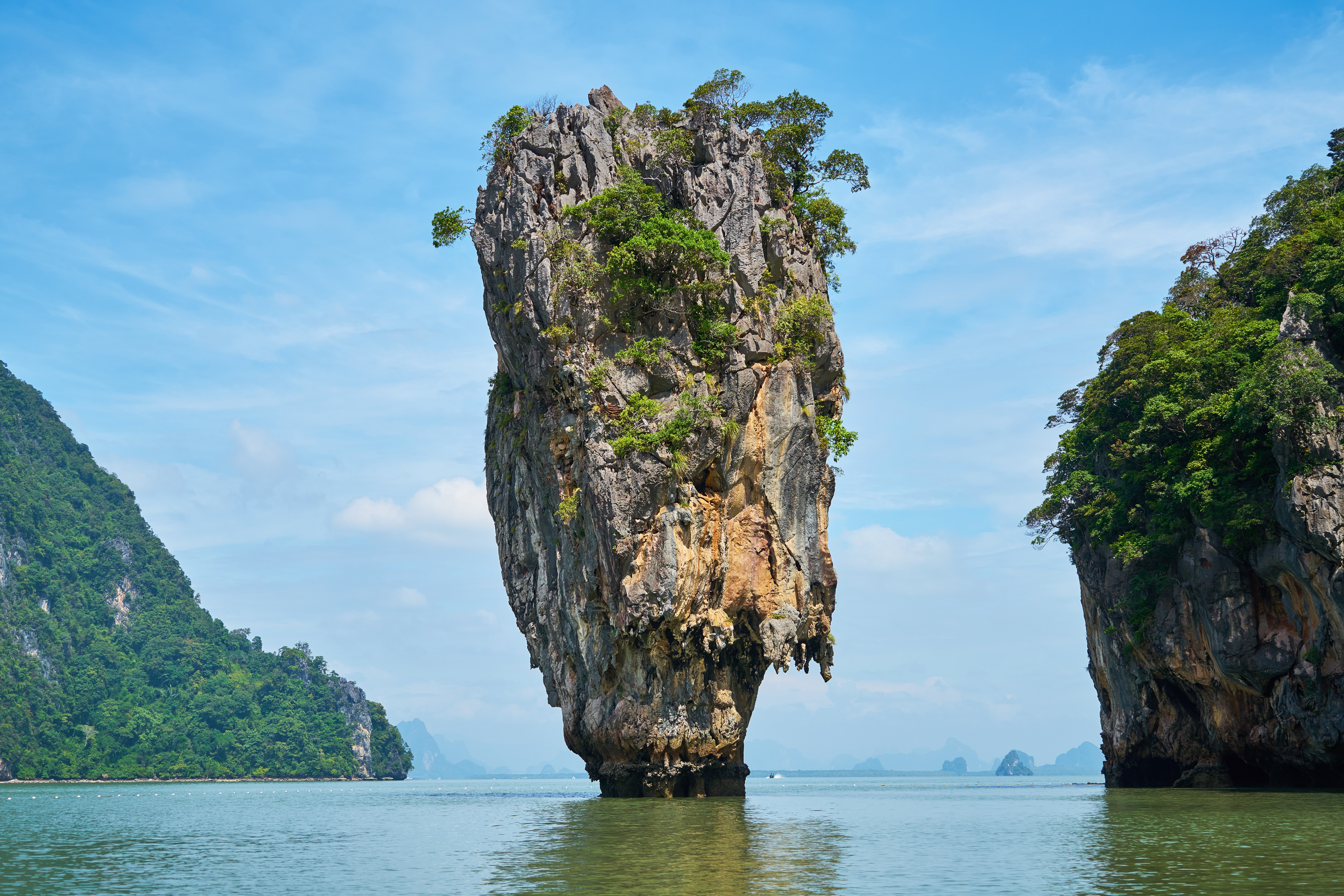 James Bond Island limestone karst in Phang Nga Bay, part of Phuket to James Bond Island tours.