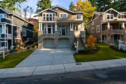 From across the street