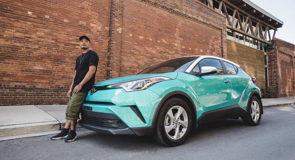 Brian Espiritu In Front of Toyota C-HR