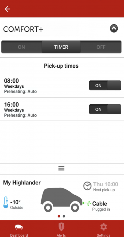 Toyota Comfort+ App