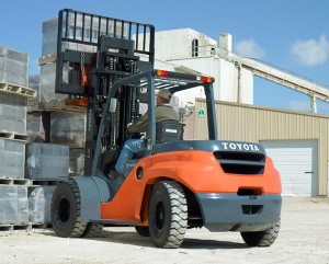 Toyota large outdoor forklift
