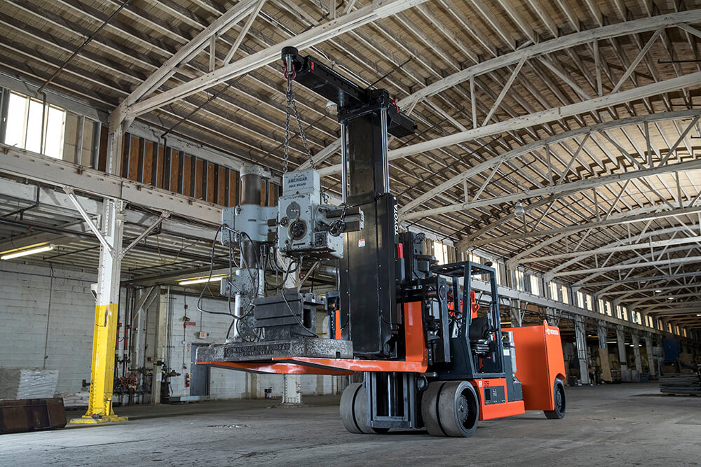 Odd, Inside Jobs Call for NonTraditional Heavy Lifting Rigging Equipment Toyota Forklifts