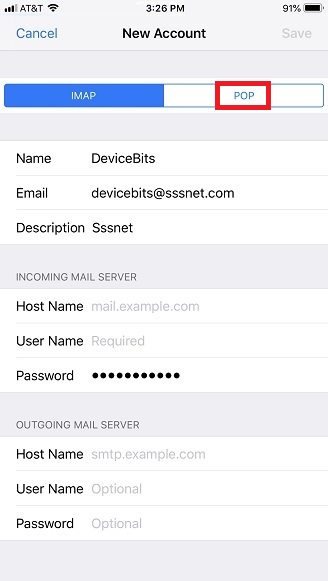 What are the correct email settings for my @sssnet.com email address? FAQ -  MCTV
