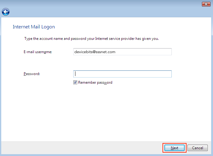 What are the correct email settings for my @sssnet.com email address? FAQ -  MCTV