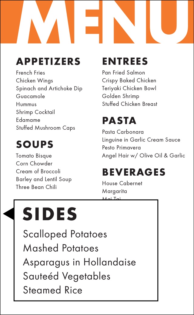 How To Hack A Restaurant Menu