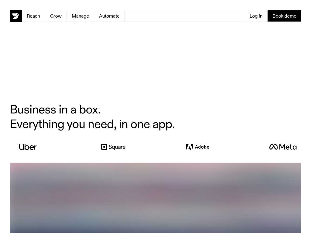 Screenshot of the website of Bird
