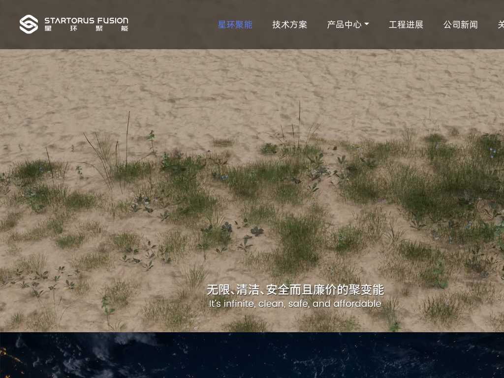 Screenshot of the website of Startorus