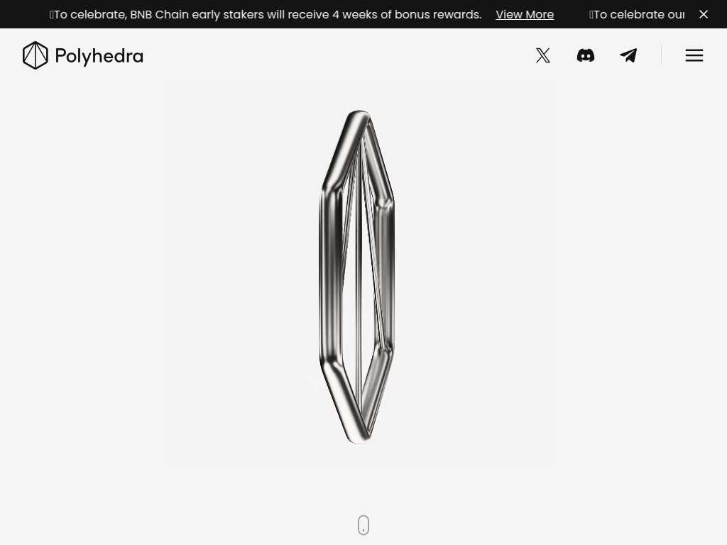 Screenshot of the website of Polyhedra Network