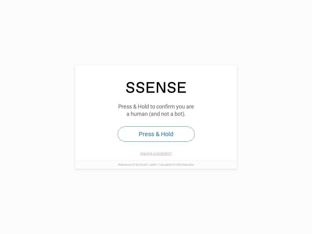 Screenshot of the website of SSENSE