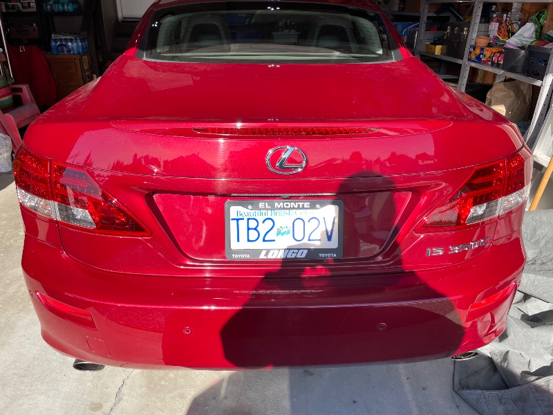 Photo 4 from auction – 2012 LEXUS IS 350C 2DR CONV with VIN JTHFE2C28C2508518
