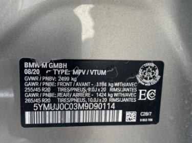 BMW X4 M 5YMUJ0C03M9D90114 снимка