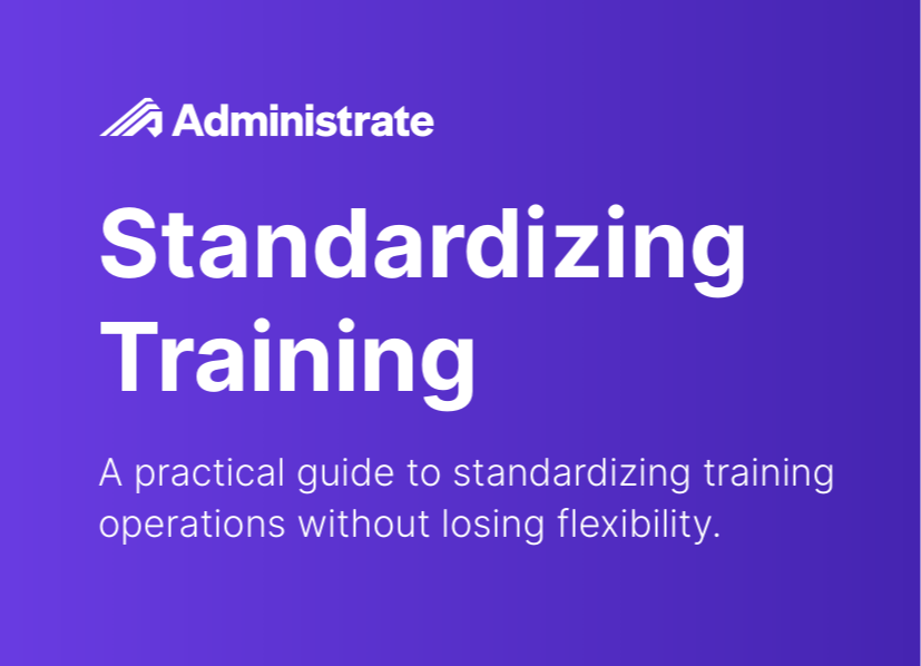 Standardizing training guidebook