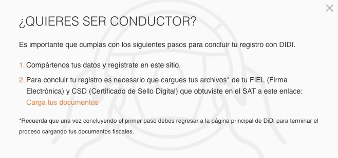 como trabajar en didi