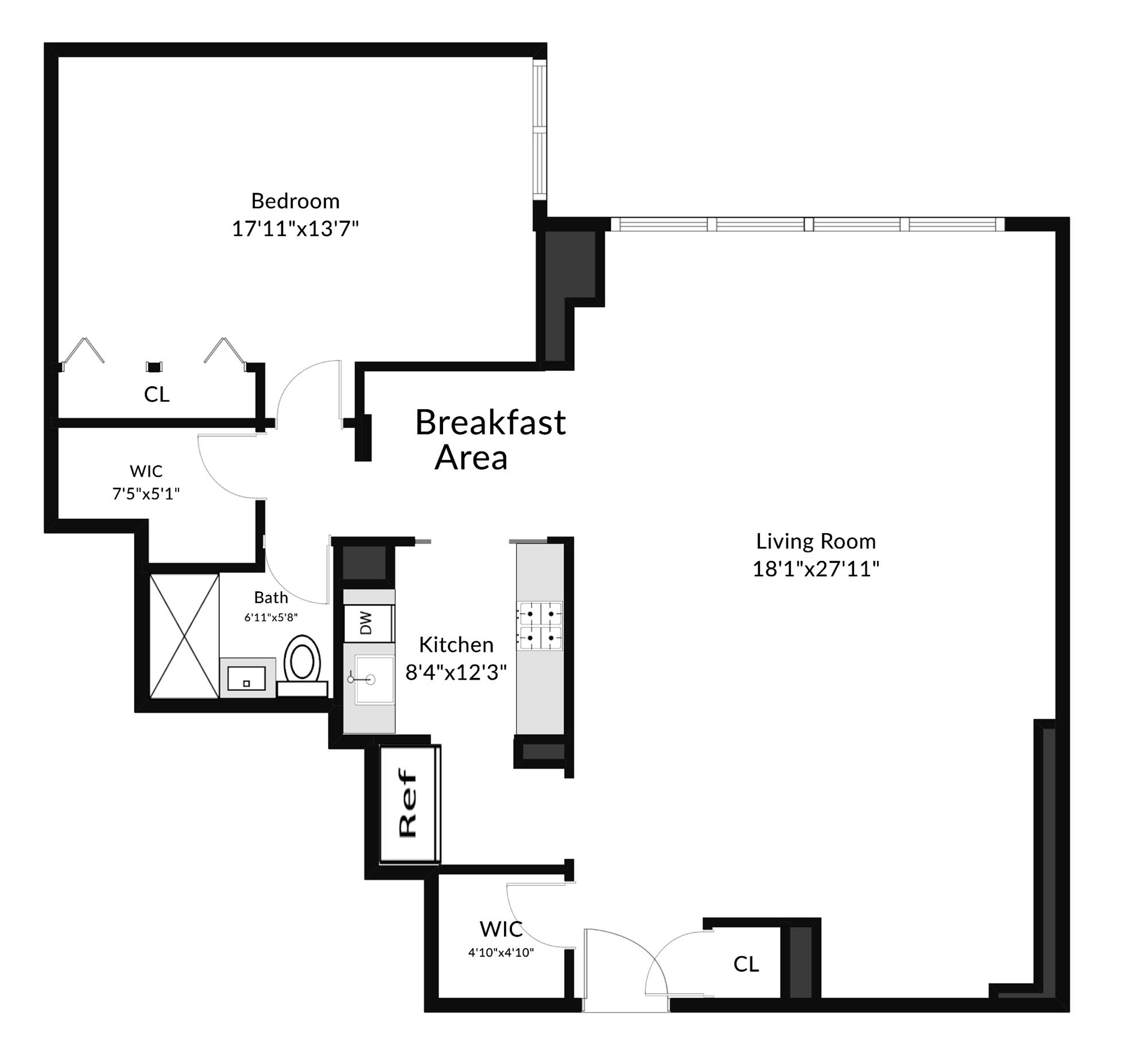 Bright, Spacious & Renovated 1-Bd. Luxury Co-op w/ River View, Pool & Doormen