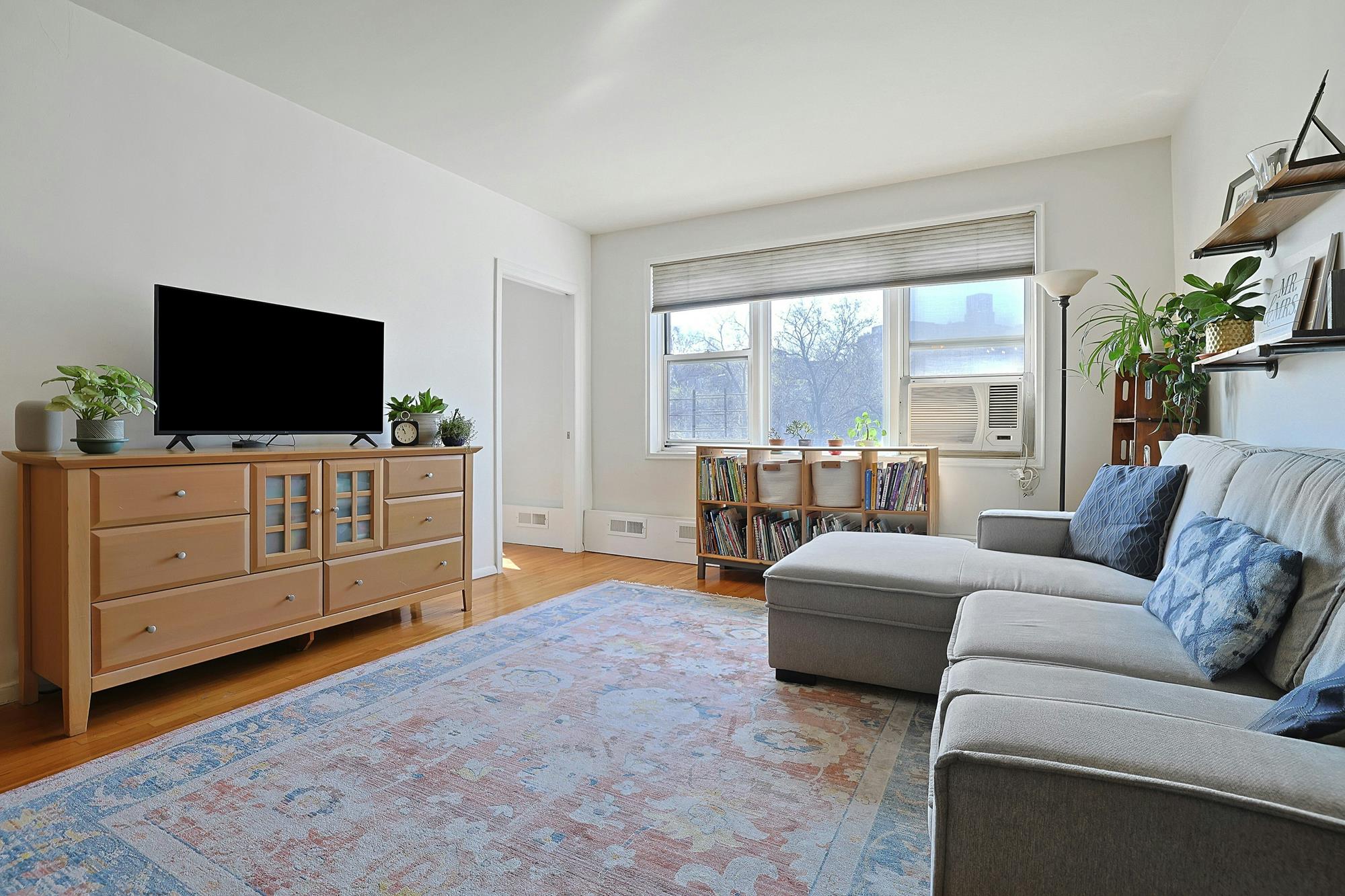 Bright & Spacious Junior-4 (Converted to 2-Bd.) Co-op with Balcony & Doormen at The Georgian