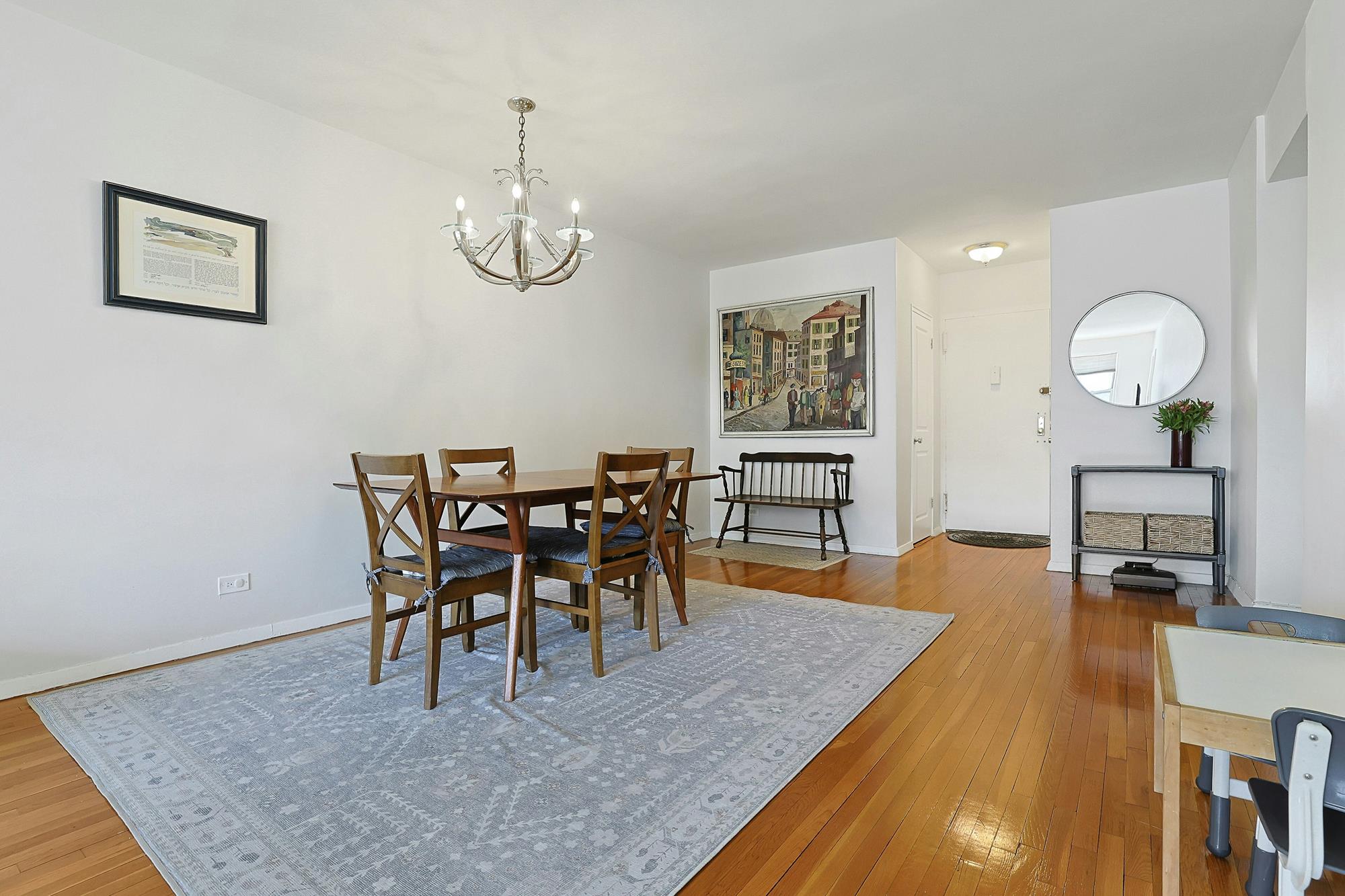 Bright & Spacious Junior-4 (Converted to 2-Bd.) Co-op with Balcony & Doormen at The Georgian