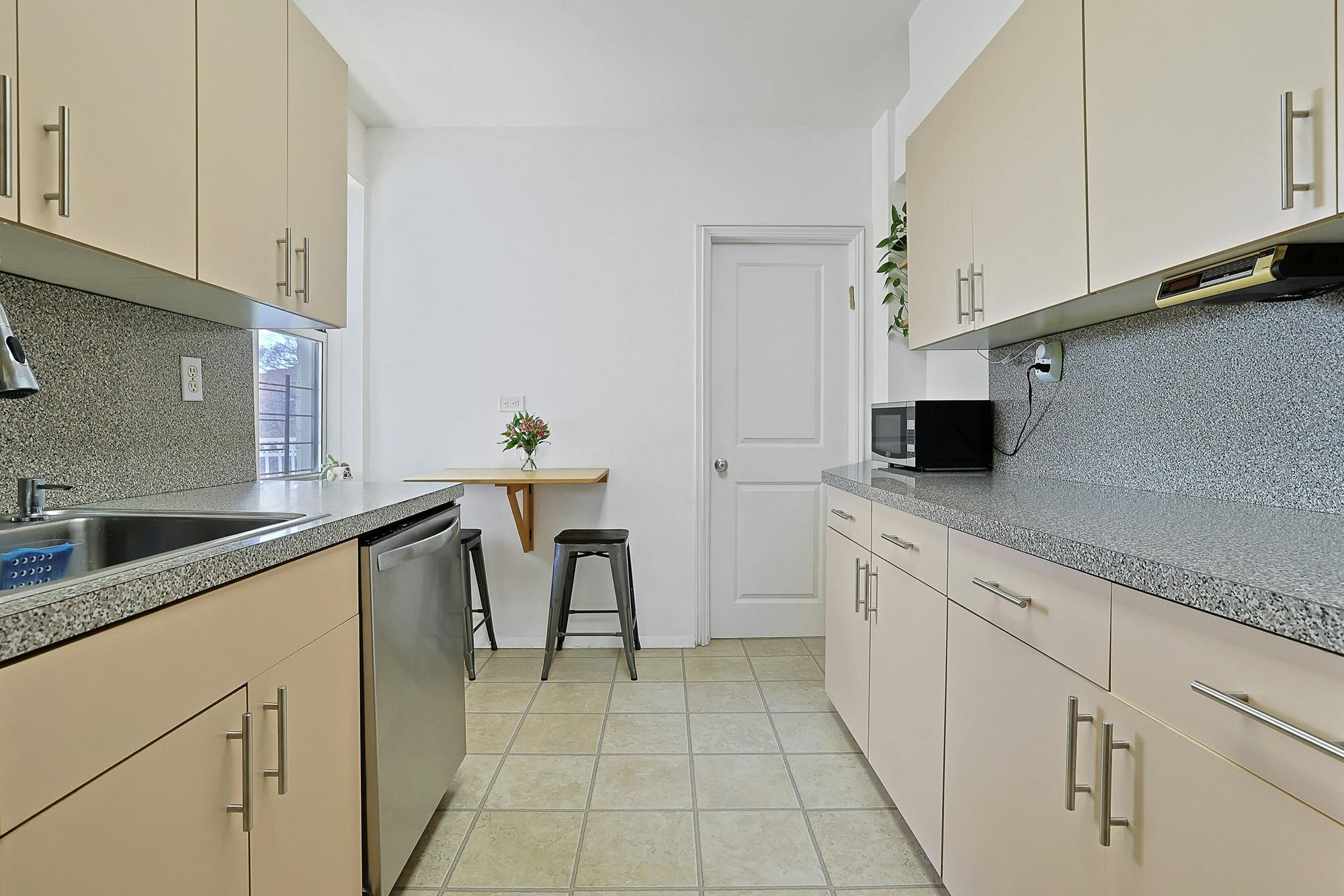 Bright & Spacious Junior-4 (Converted to 2-Bd.) Co-op with Balcony & Doormen at The Georgian