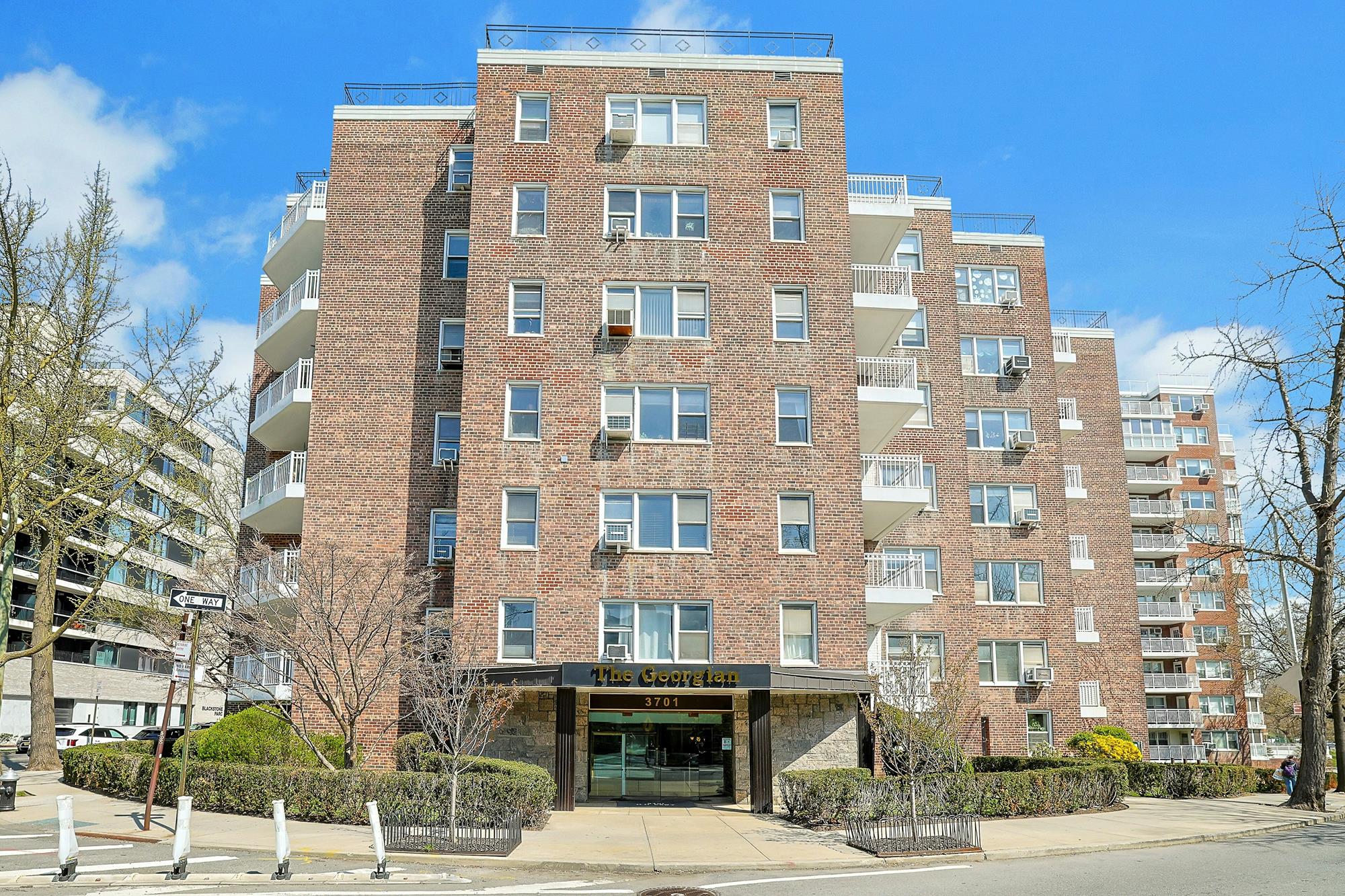 Bright & Spacious Junior-4 (Converted to 2-Bd.) Co-op with Balcony & Doormen at The Georgian