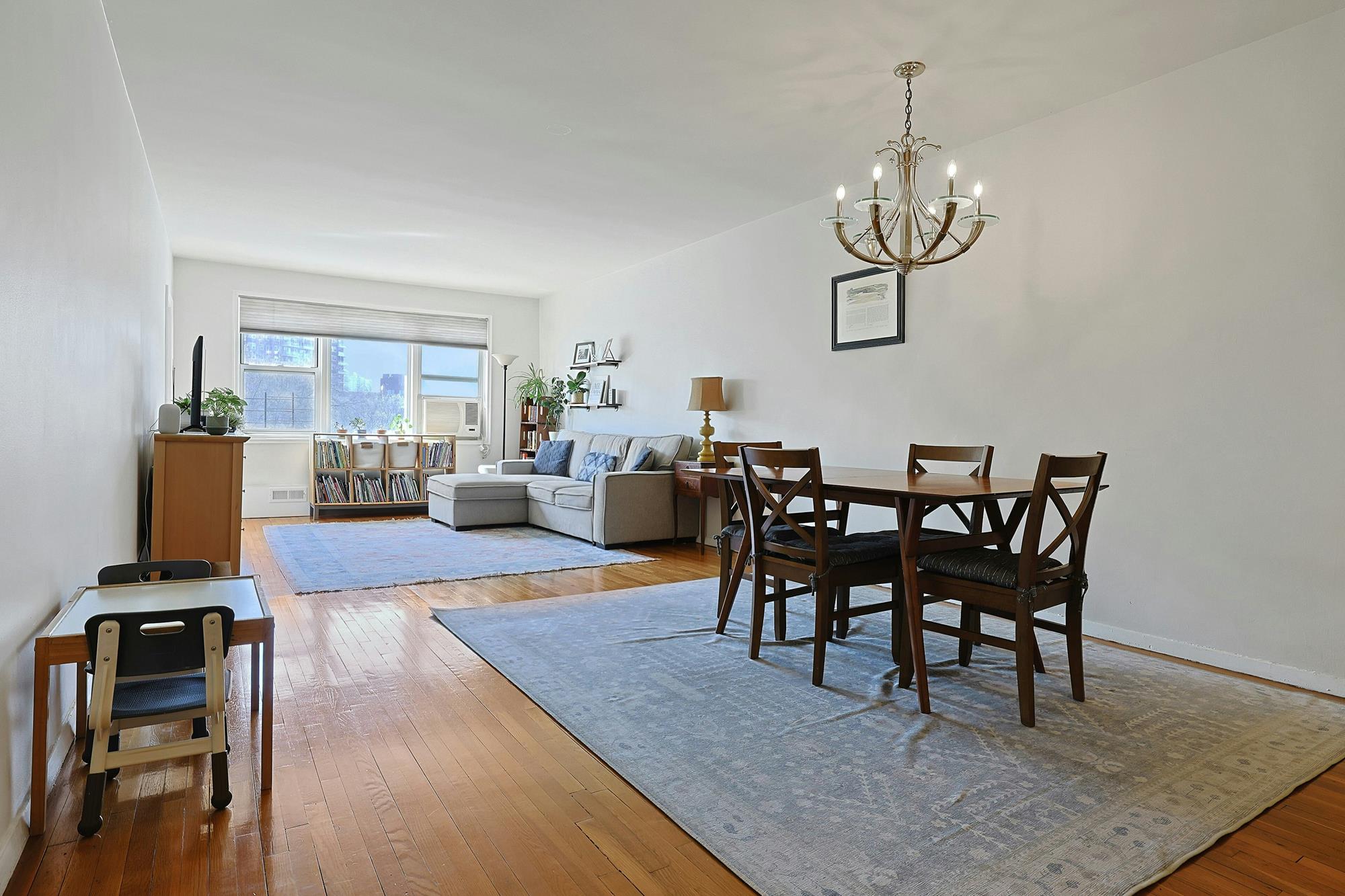 Bright & Spacious Junior-4 (Converted to 2-Bd.) Co-op with Balcony & Doormen at The Georgian