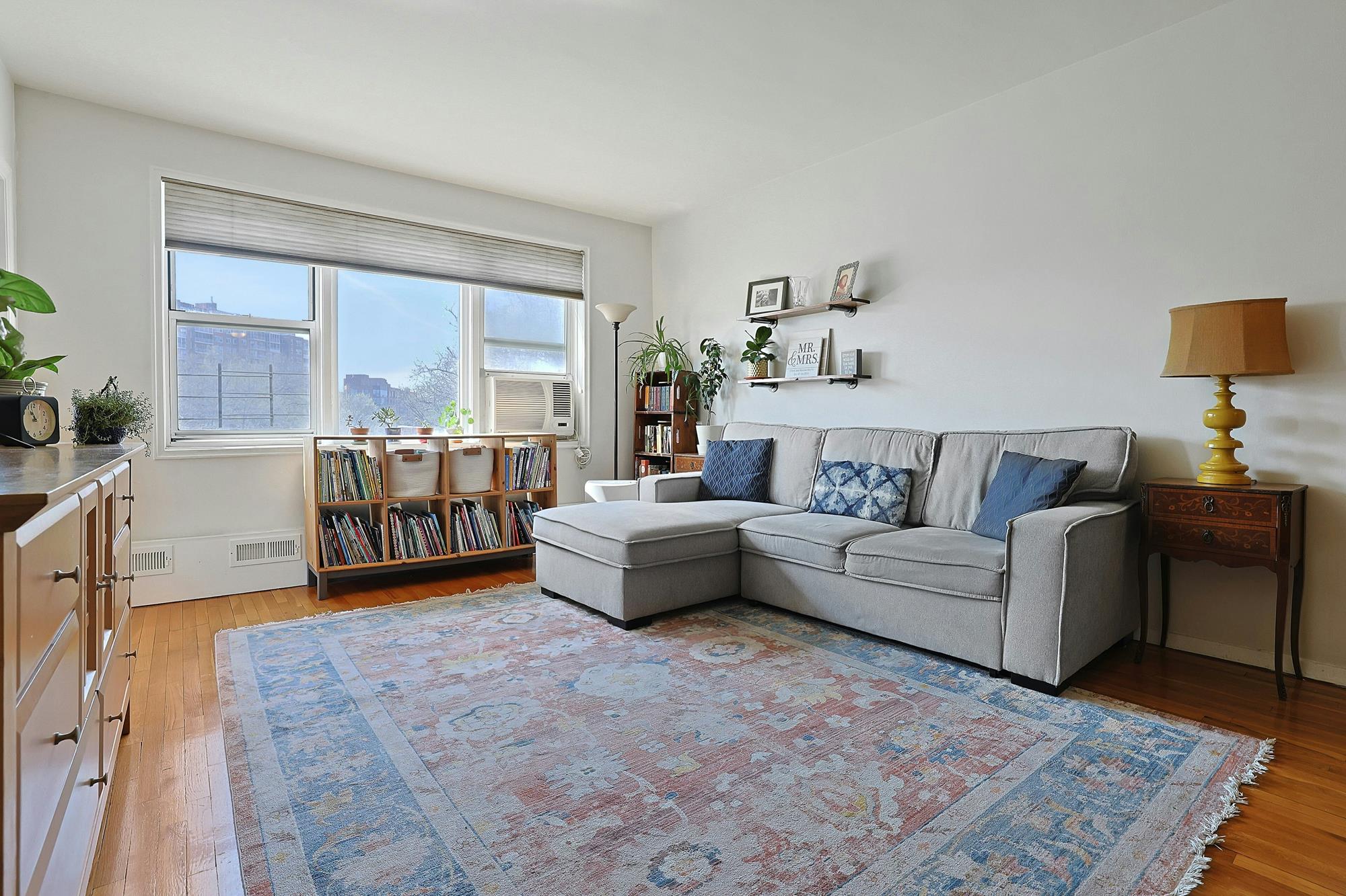 Bright & Spacious Junior-4 (Converted to 2-Bd.) Co-op with Balcony & Doormen at The Georgian