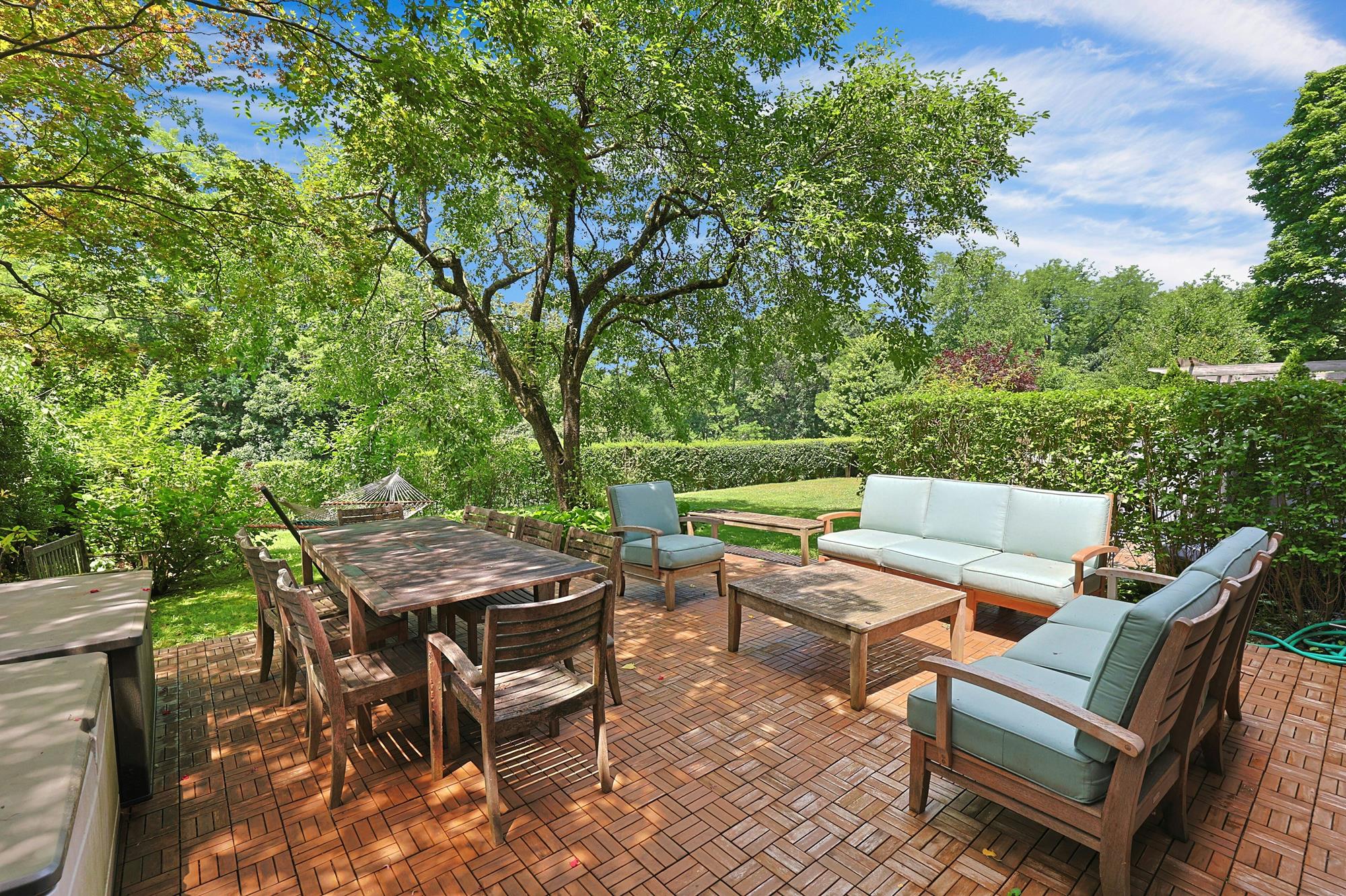 Spacious & Newly Renovated Triplex Townhouse with Luxe Condo Amenities, Seasonal Water Views, Deck, Garden & 2 Parking Spaces on Cul-de-Sac