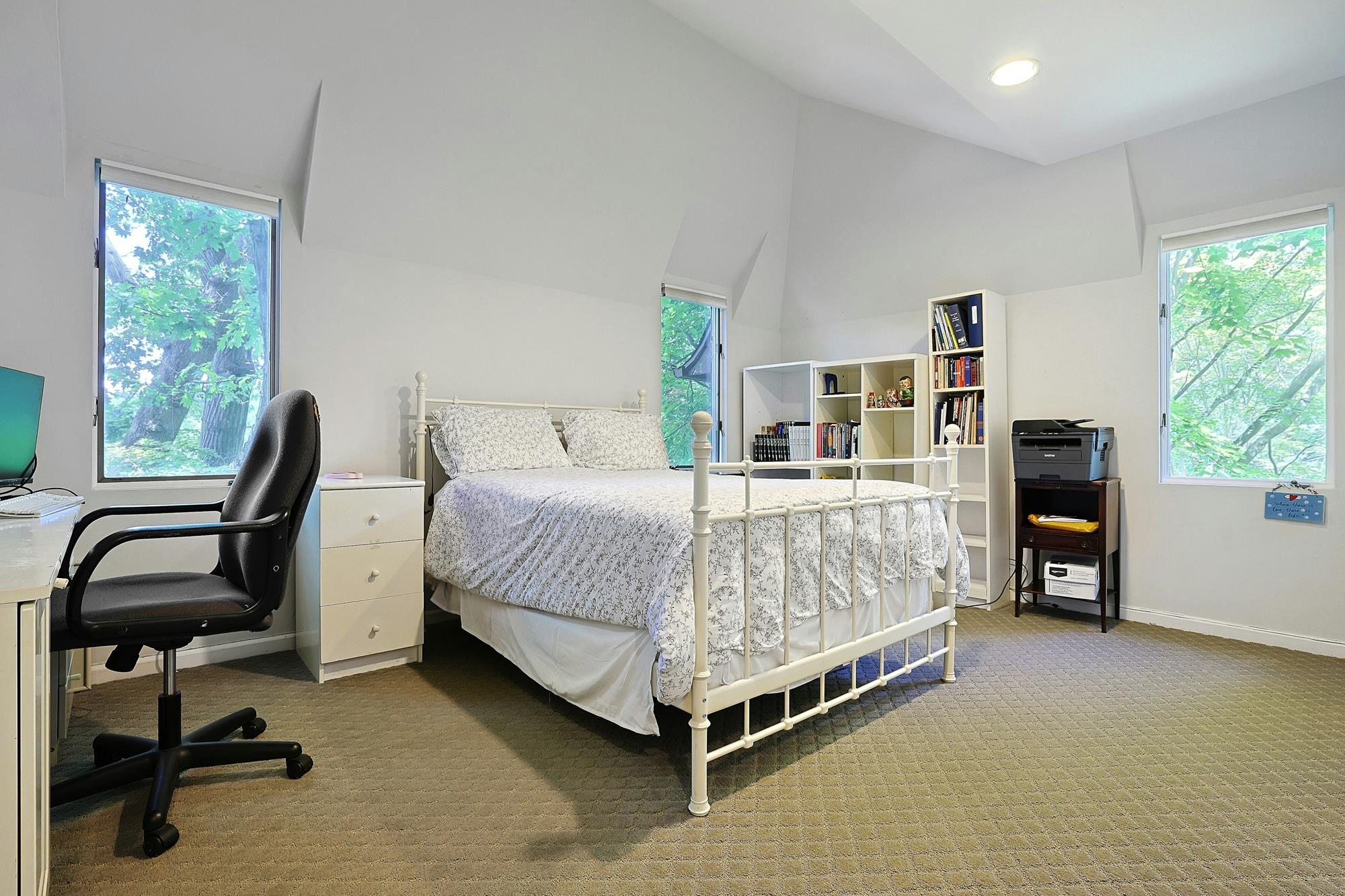 Classic & Spacious 5-Bd. Center-Hall Medieval Revival-Style House with Patio & Grassy Yard