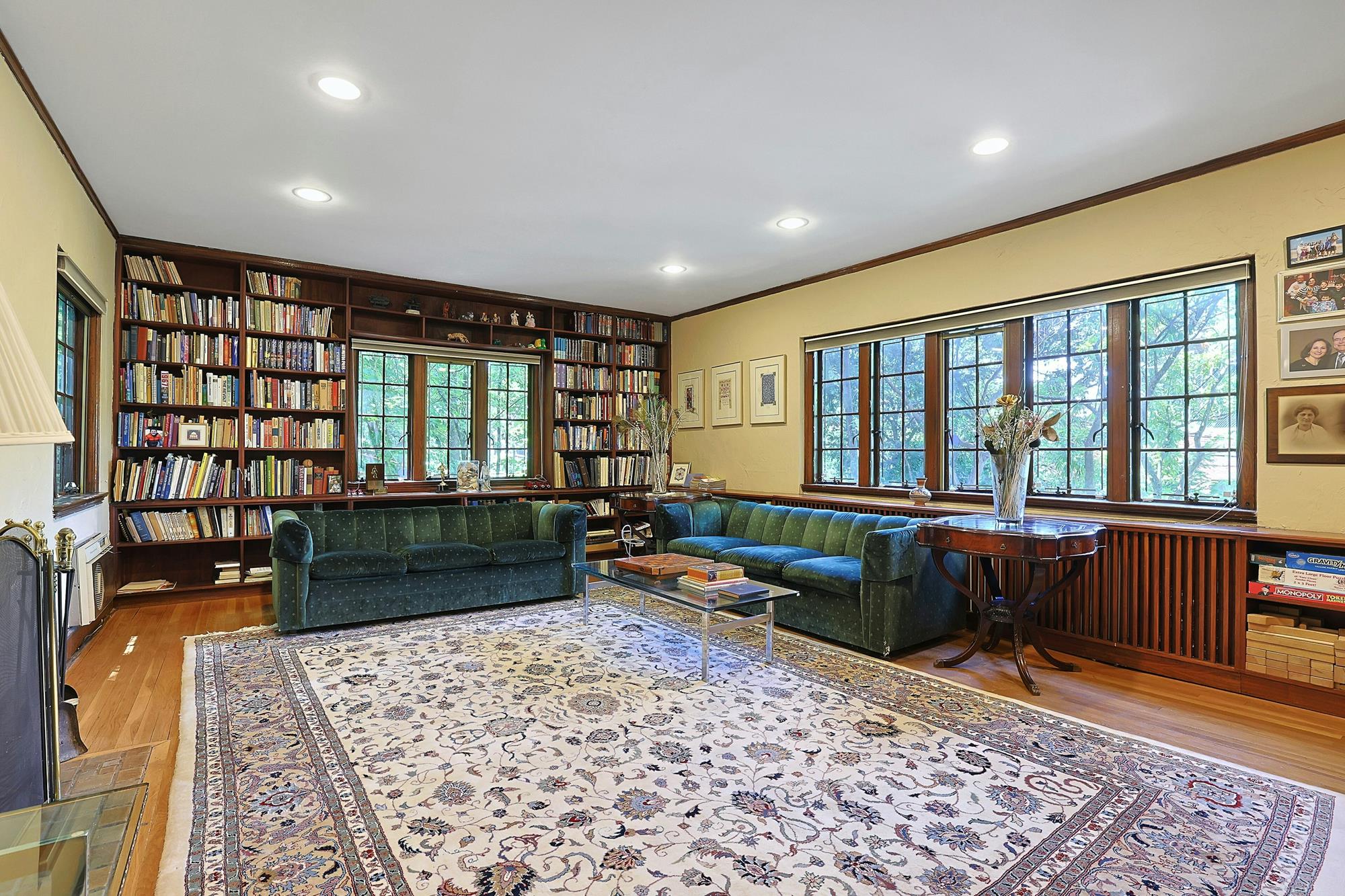 Classic & Spacious 5-Bd. Center-Hall Medieval Revival-Style House with Patio & Grassy Yard
