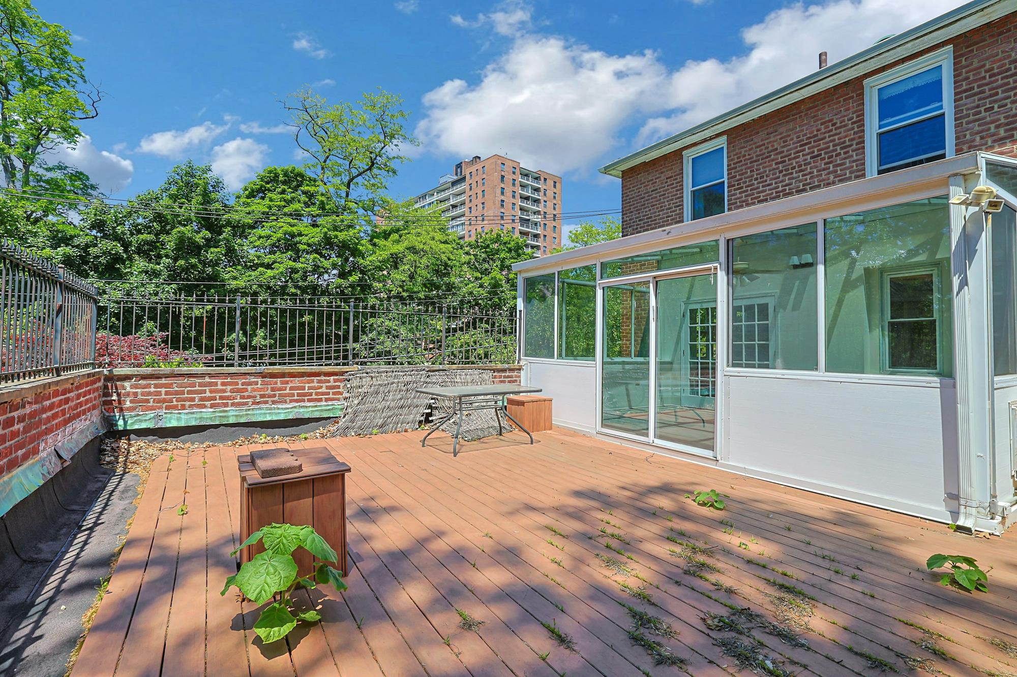Spacious 4-Bd. Double Apartment with Glass Solarium & Large Private Roof Terrace + In-Unit Laundry Closet