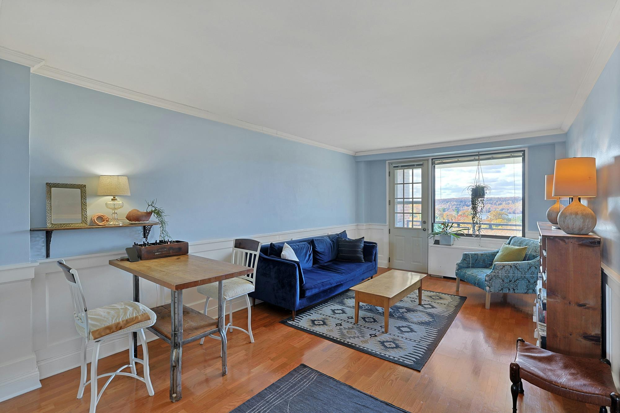 Luxury 1-Bd. Co-op with Spectacular River View, Sunset Balcony, Swimming Pool, Doormen & Parking Availability