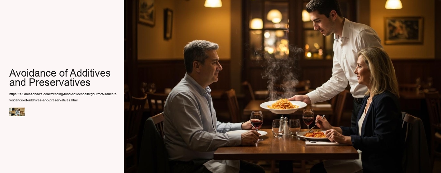 Avoidance of Additives and Preservatives