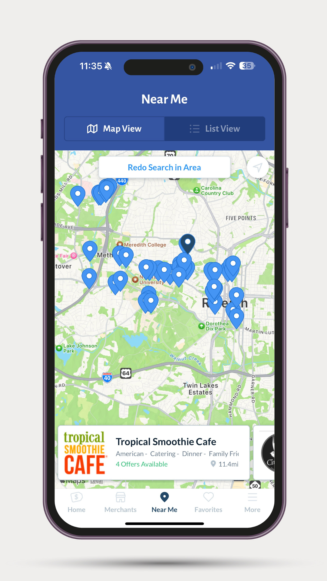 Mobile Map View