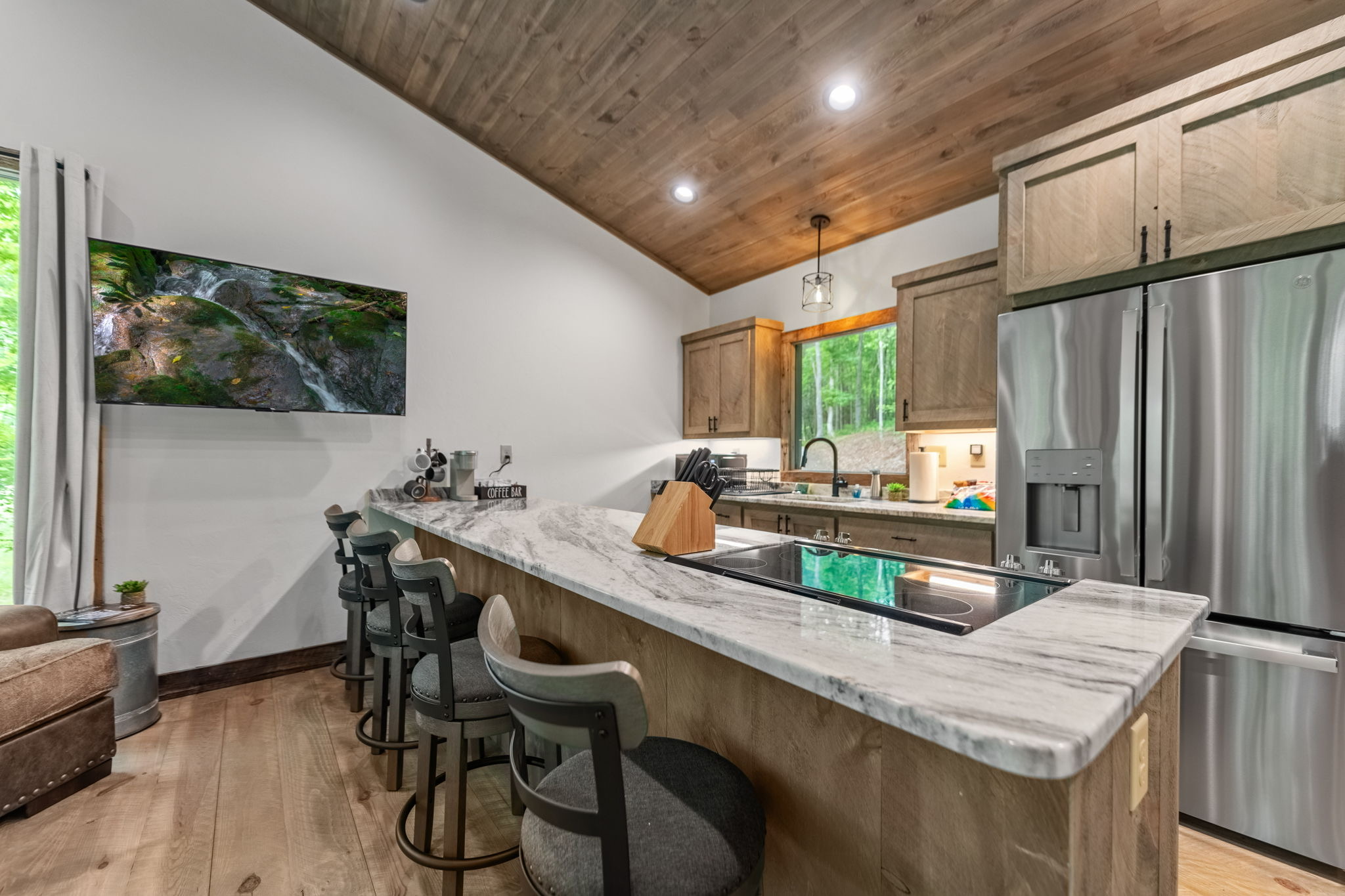 Finished luxury mountain home showing North Georgia custom-home craftsmanship