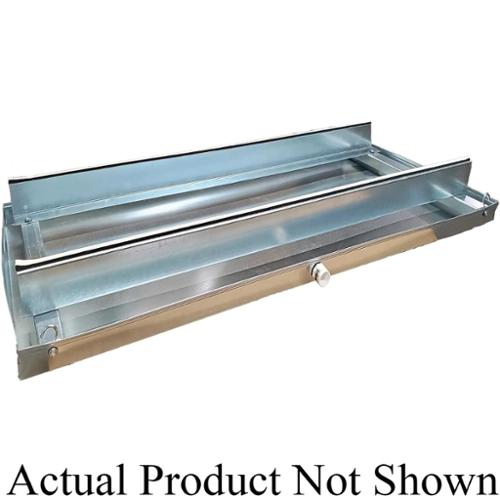 Insert Dropin Pan Rails Auxiliary Drain Pan, 54 in L, 26 in W, Steel