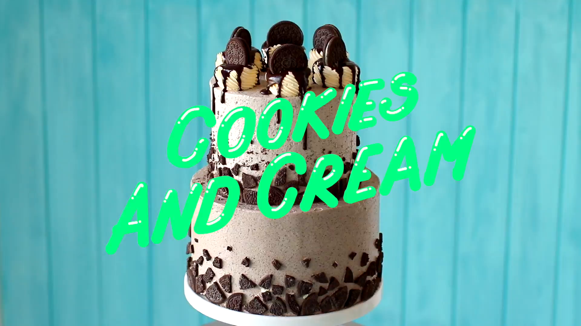 double stacked oreo cake