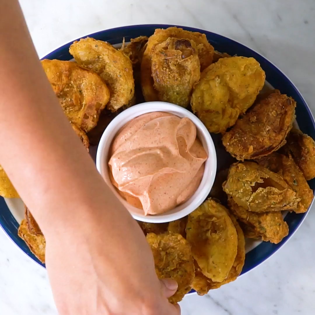 Breaded Onion Petals Recipe Tastemade