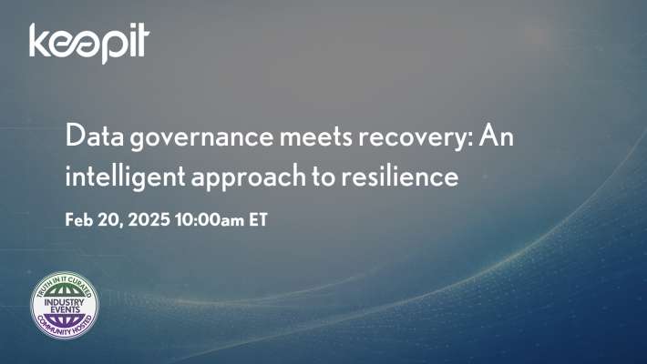 Data governance and recovery: A smart strategy for building resilience