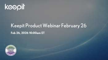 Keepit Product Insights Webinar on February 26